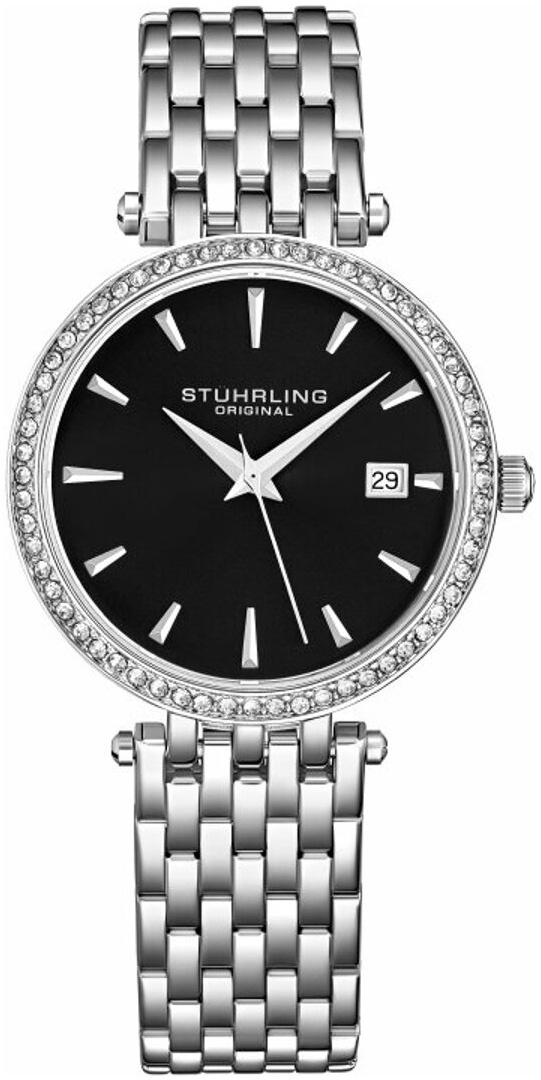 Stührling Original Damklocka 3929.2 Symphony Svart/Stål Ø40 mm - Stührling Original