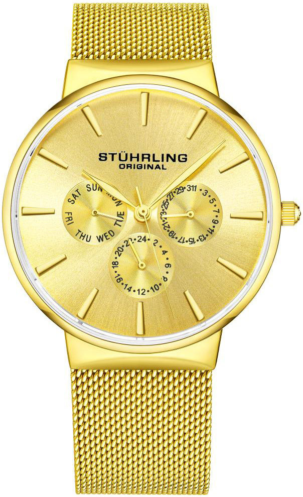 Stührling Original Herrklocka 3931.3 Monaco Guld/Gulguldtonat stål - Stührling Original
