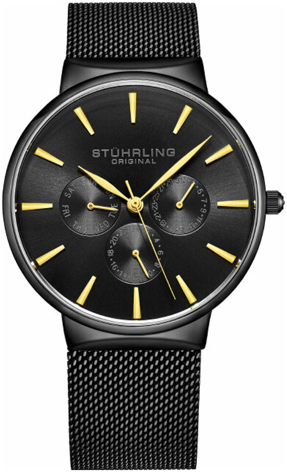 Stührling Original Herrklocka 3931.7 Monaco Svart/Stål Ø39 mm - Stührling Original
