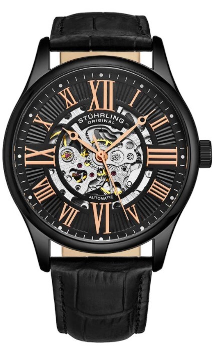 Stührling Original Herrklocka 3942.3 Atrium Svart/Läder Ø42 mm - Stührling Original