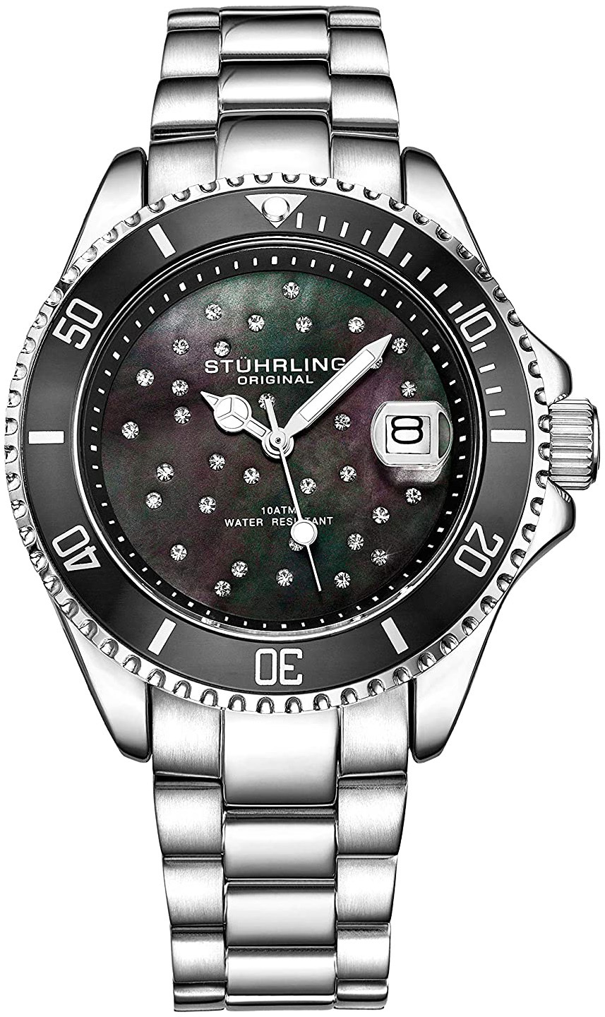 Stührling Original Damklocka 3977.1 Starsea Svart/Stål Ø39 mm - Stührling Original
