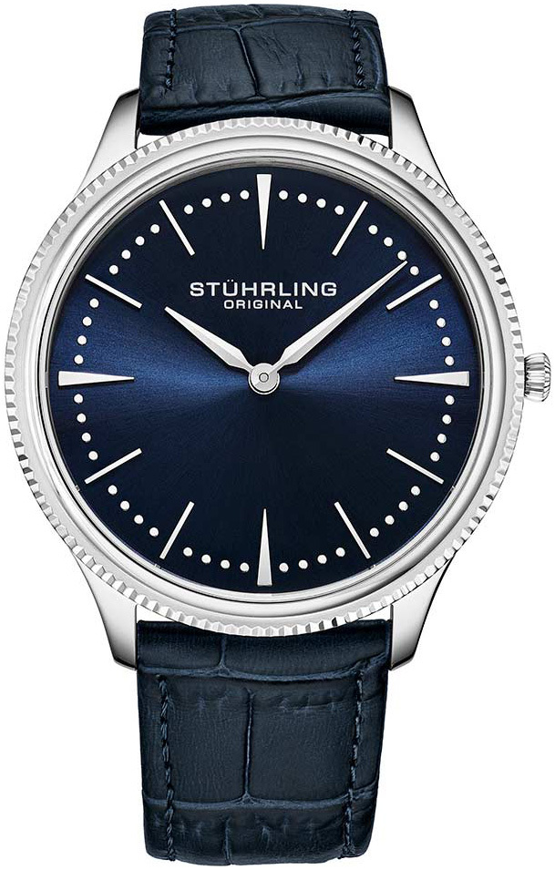 Stührling Original Herrklocka 3984.2 Symphony Blå/Läder Ø41 mm - Stührling Original