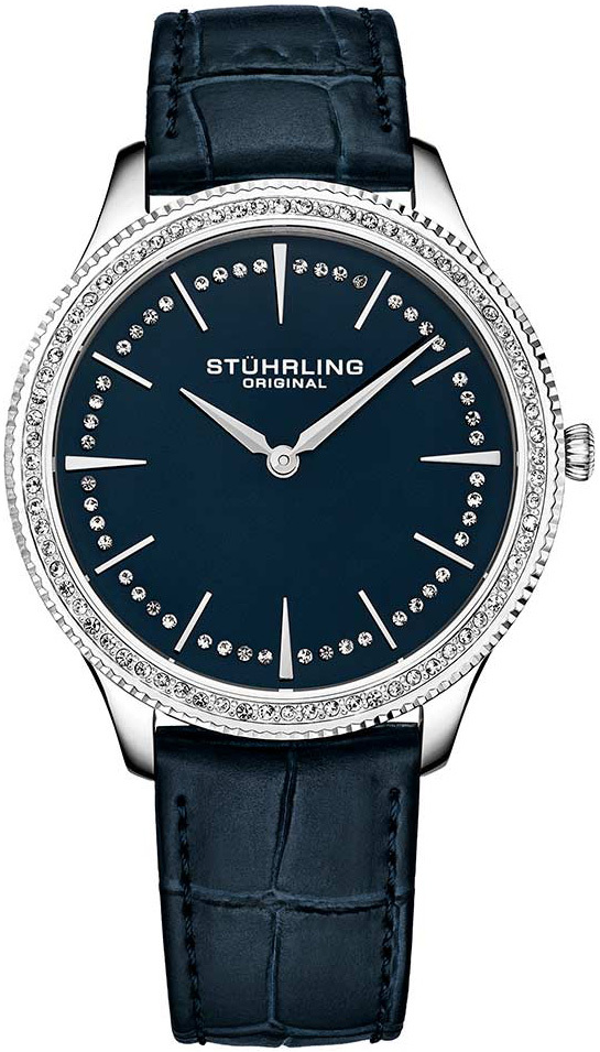 Stührling Original Damklocka 3985.2 Symphony Blå/Läder Ø38 mm - Stührling Original