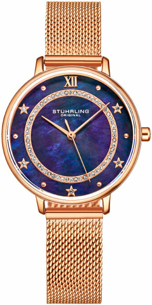 Stührling Original Damklocka 3993.5 Monaco Blå/Roséguldstonat - Stührling Original