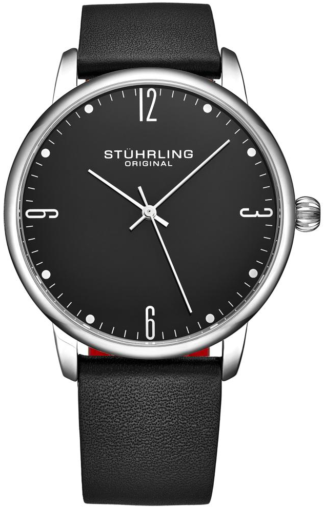 Stührling Original Herrklocka 3997B.2 Symphony Svart/Läder Ø40 mm - Stührling Original