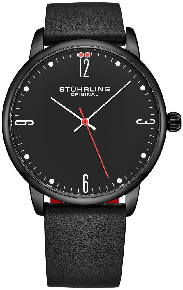 Stührling Original Herrklocka 3997B.5 Symphony Svart/Läder Ø40 mm - Stührling Original