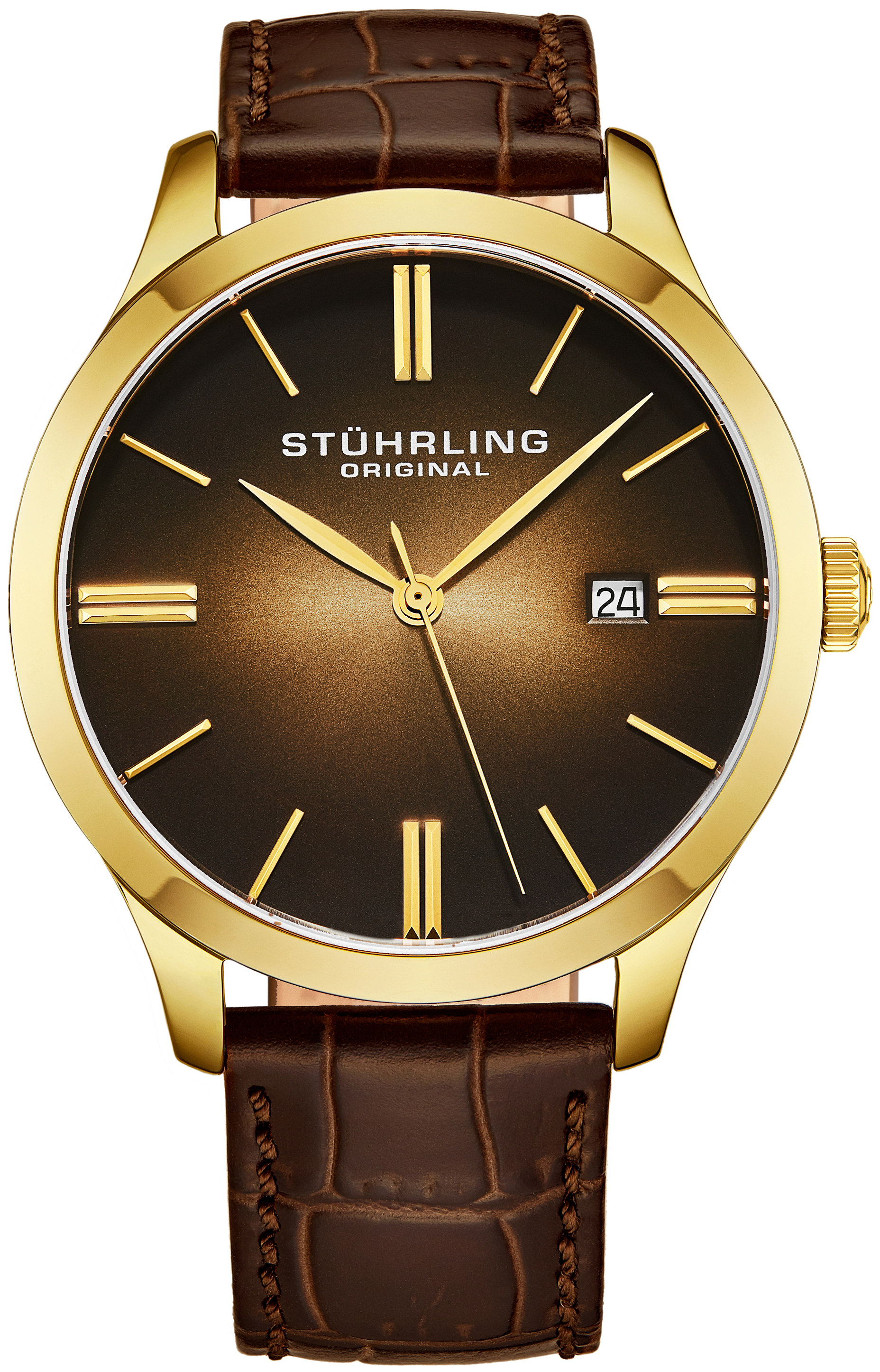 Stührling Original Herrklocka 4014.2 Classic Brun/Läder Ø42 mm