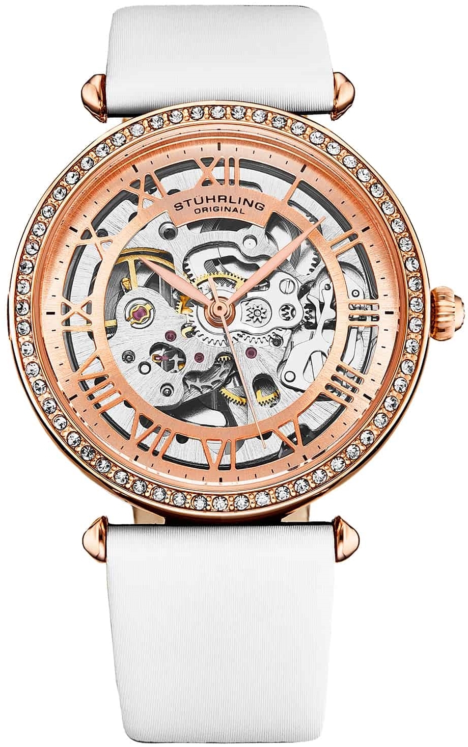 Stührling Original Damklocka 4022.3 Luxe Roséguldstonad/Läder Ø38 - Stührling Original