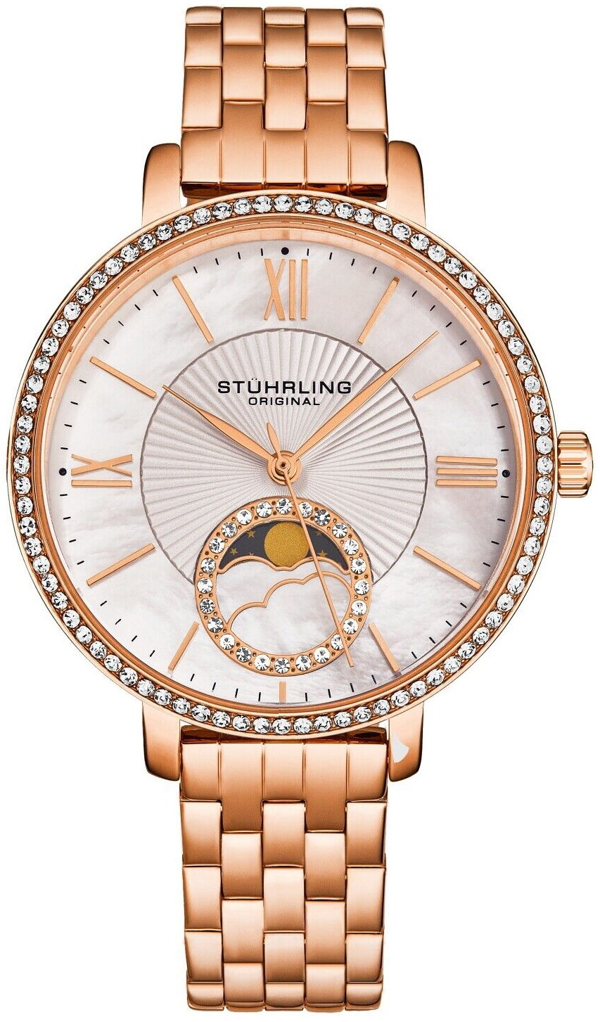 Stührling Original Damklocka 4038.2 Horizon Vit/Roséguldstonat - Stührling Original