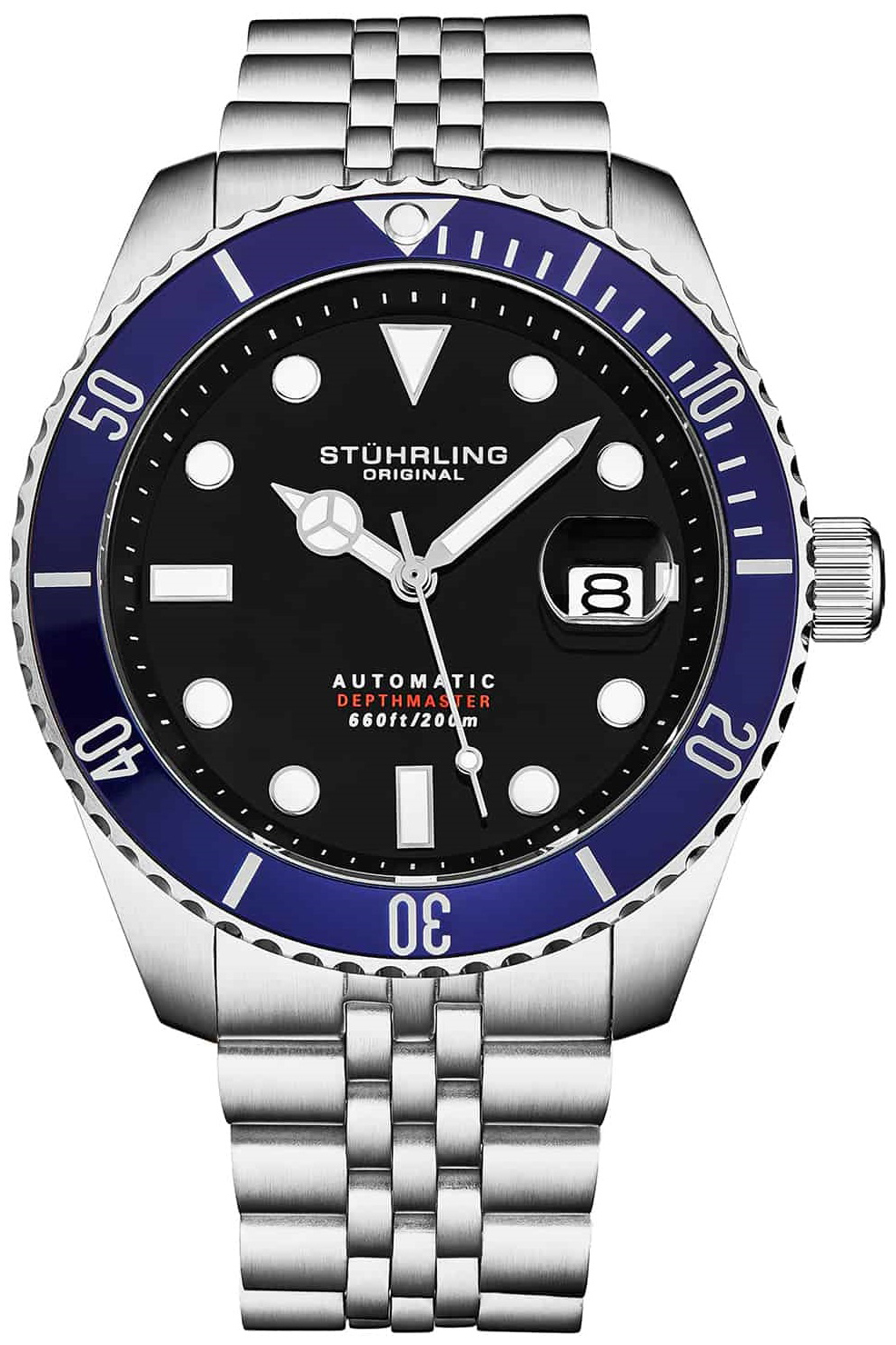 Stührling Original Herrklocka 4045.2 Diver Svart/Stål Ø44 mm - Stührling Original