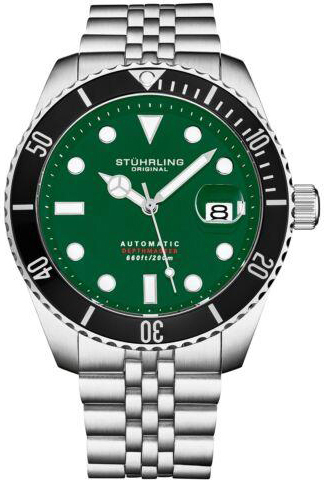 Stührling Original Herrklocka 4045.3 Diver Grön/Stål Ø44 mm - Stührling Original