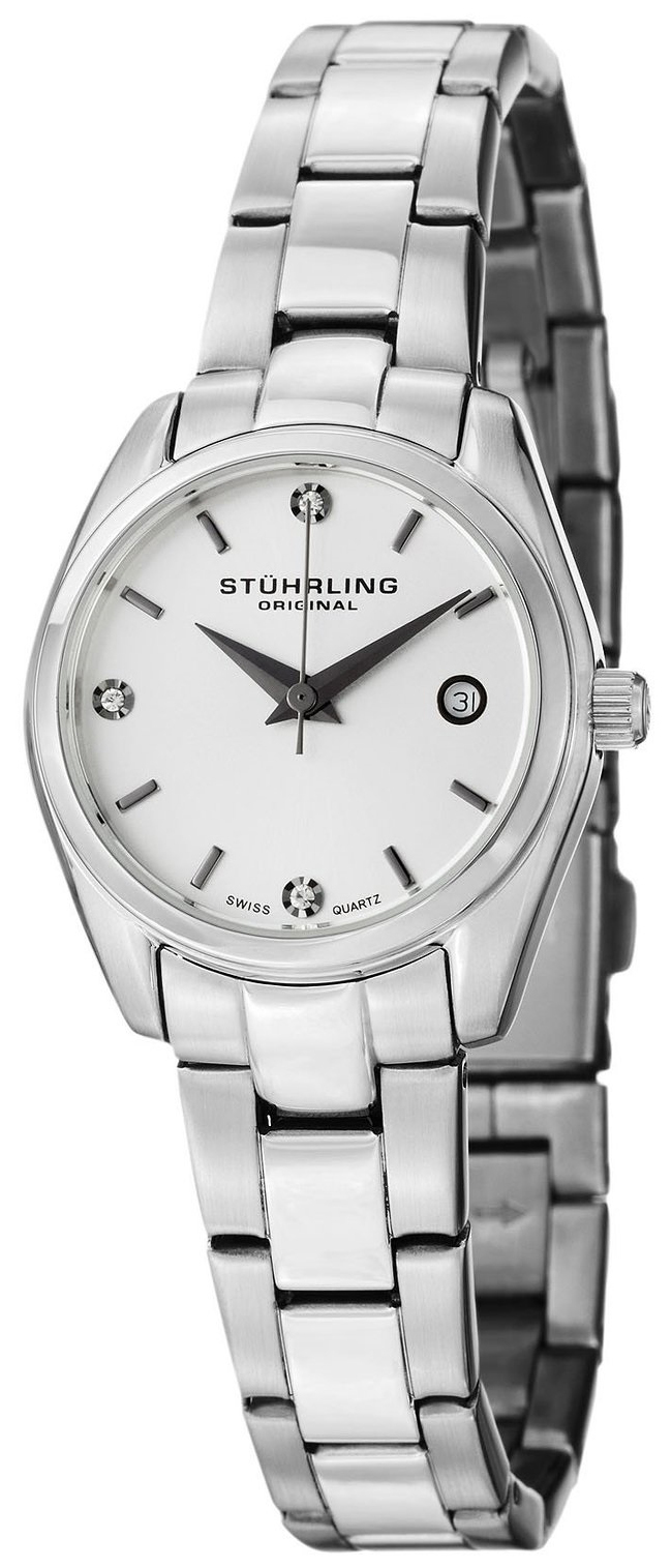 Stührling Original Damklocka 414L.01 Silverfärgad/Stål Ø28 mm - Stührling Original