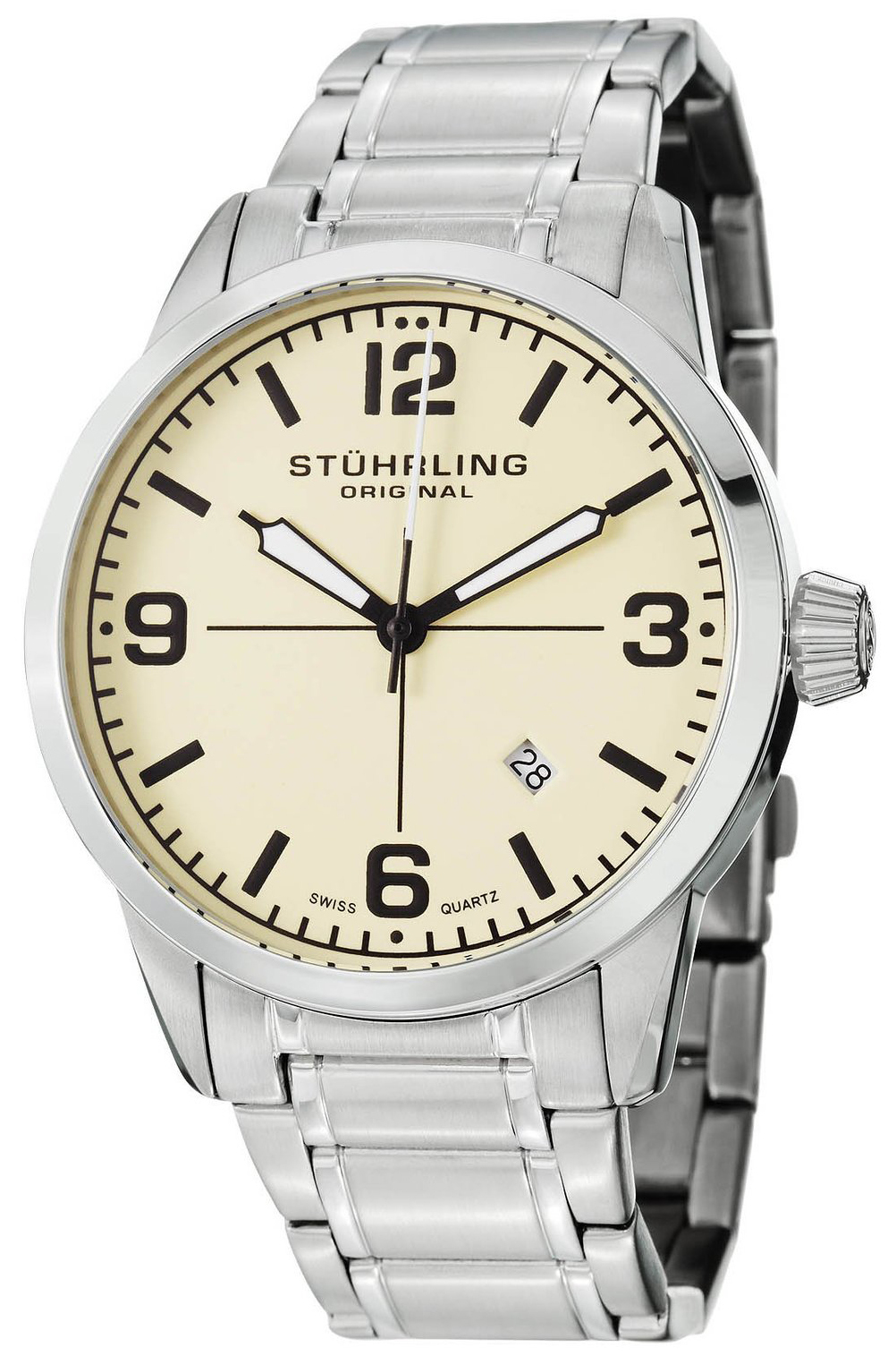 Stührling Original Herrklocka 449B.331115 Antikvit/Stål Ø42 mm - Stührling Original