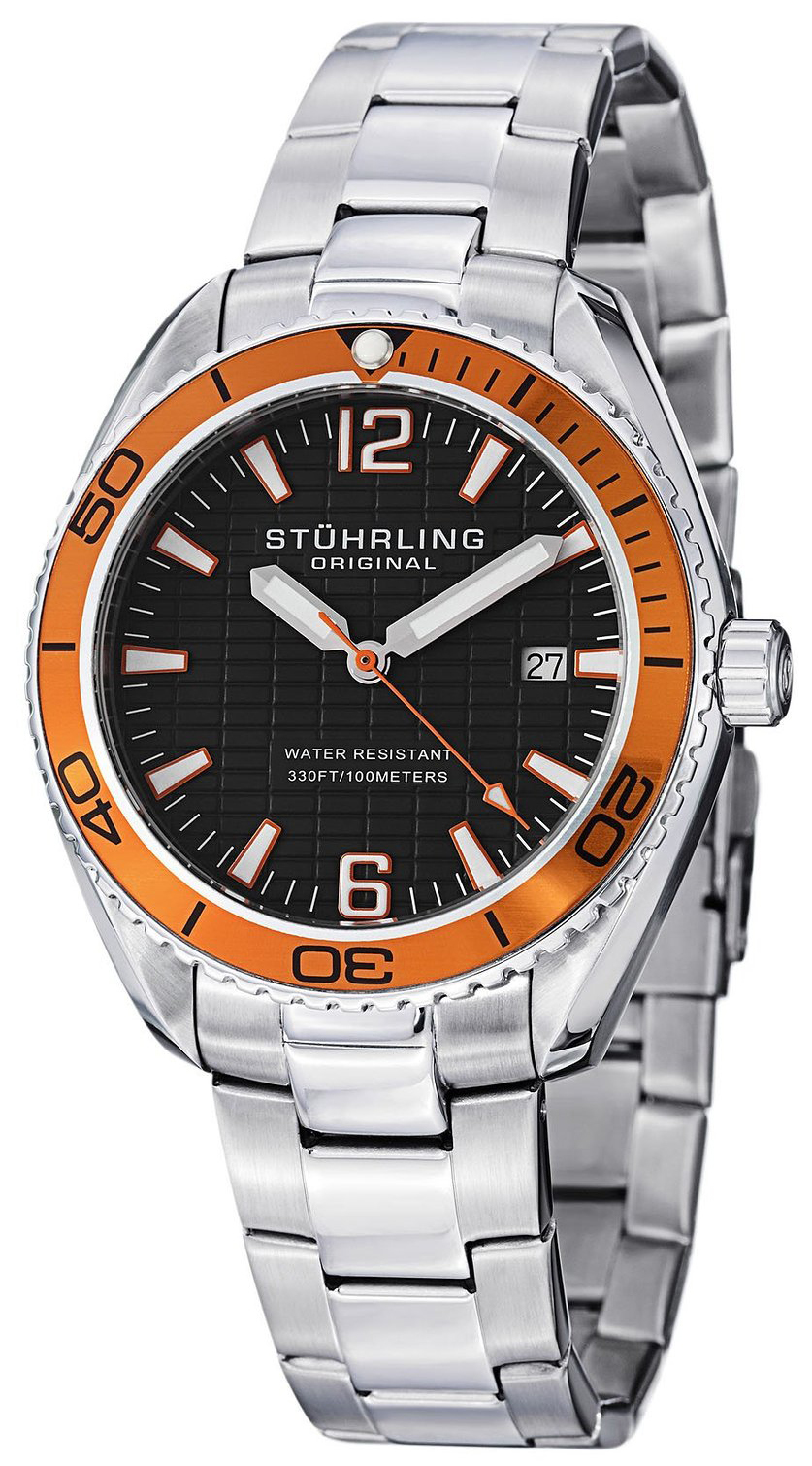 Stührling Original Herrklocka 515.04 Svart/Stål Ø42 mm - Stührling Original