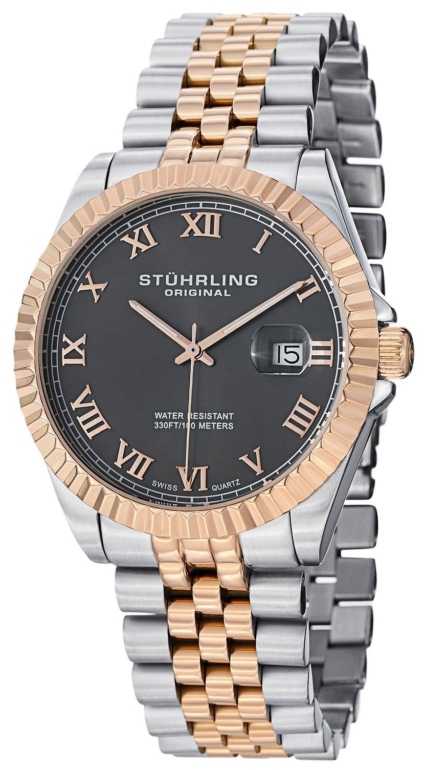 Stührling Original Herrklocka 599G.05 Grå/Stål Ø42 mm - Stührling Original