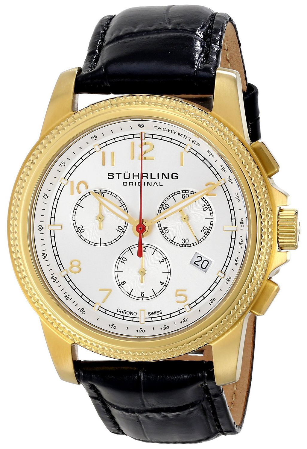 Stührling Original Herrklocka 717.03 Silverfärgad/Läder Ø42 mm - Stührling Original