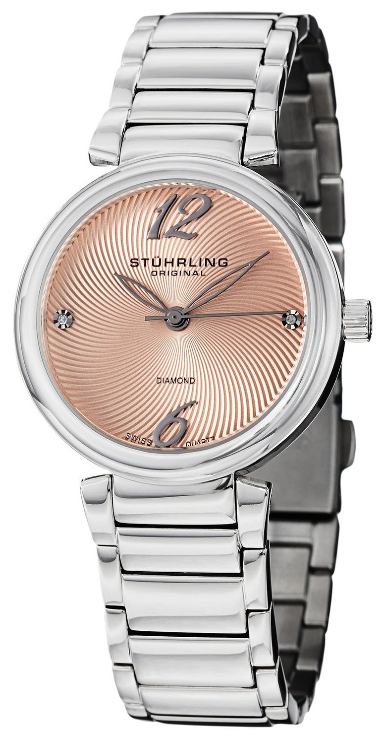 Stührling Original Damklocka 727.03 Rosa/Stål Ø34 mm - Stührling Original