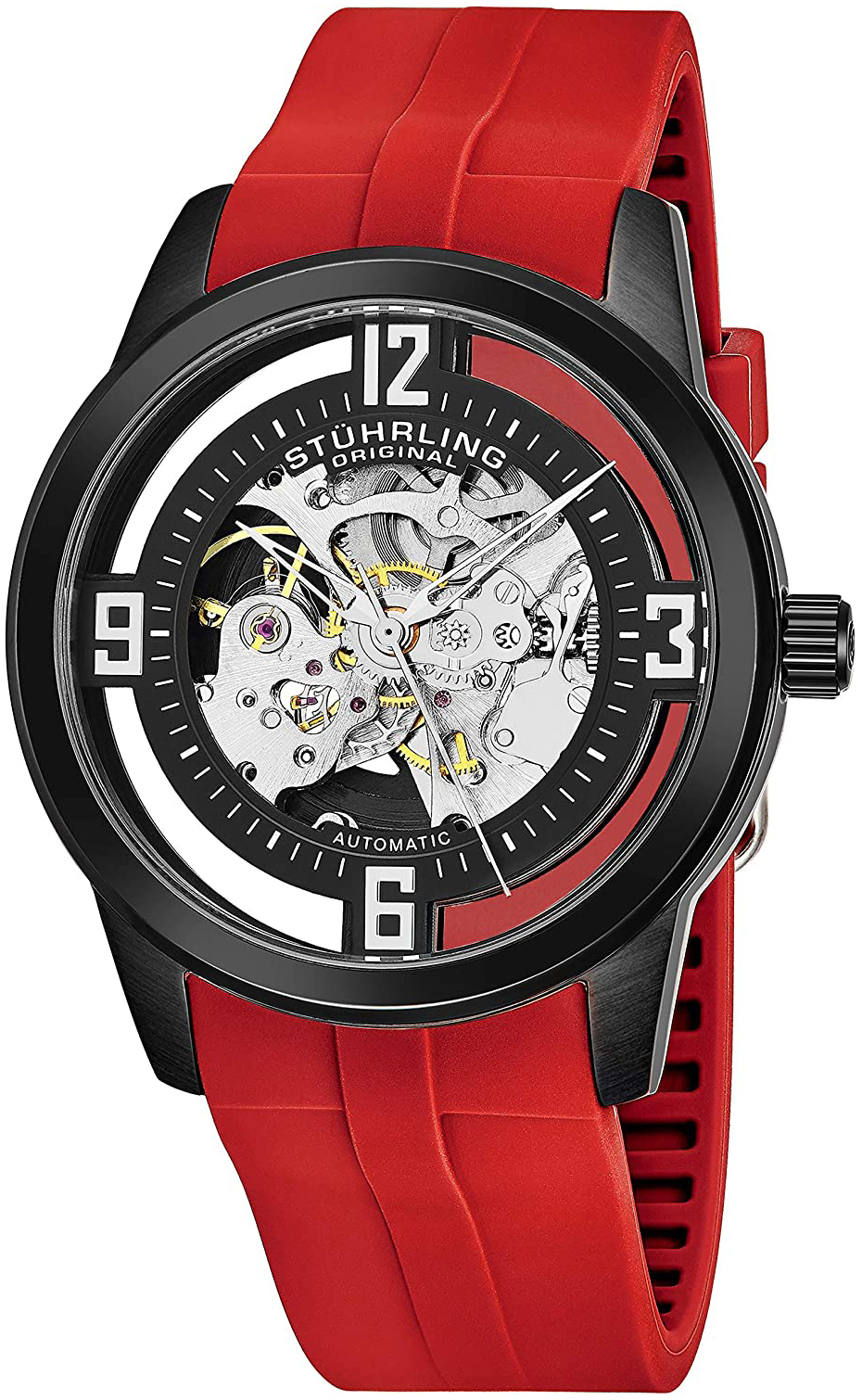 Stührling Original Herrklocka 877C.03 Winchester Svart/Gummi Ø42 mm - Stührling Original