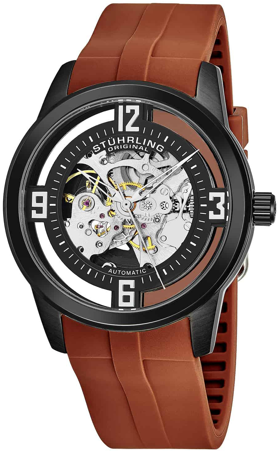 Stührling Original Herrklocka 877C.06 Winchester Svart/Gummi Ø42 mm - Stührling Original