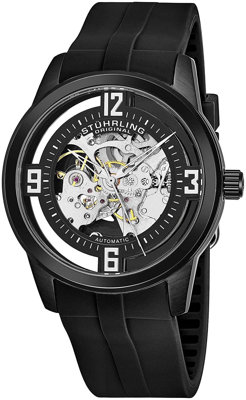 Stührling Original Herrklocka 877C.07 Winchester Svart/Gummi Ø42 mm - Stührling Original