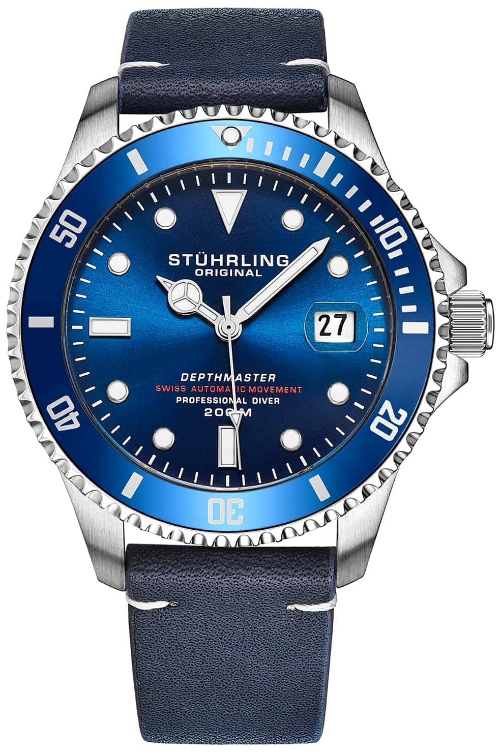 Stührling Original Herrklocka 883L.02 Aquadiver Depthmaster - Stührling Original