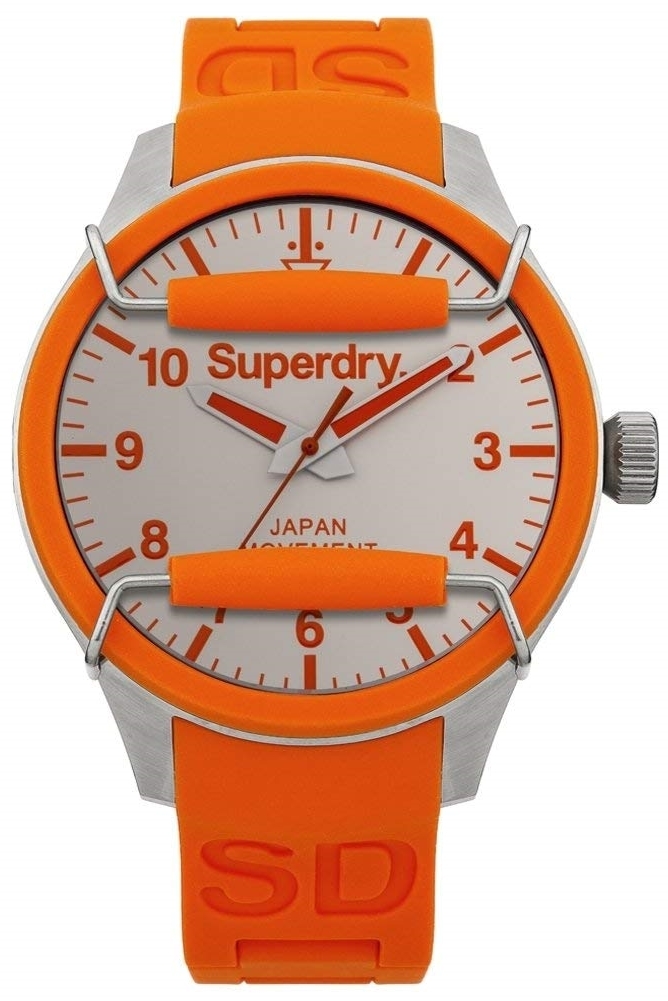 Superdry Herrklocka SYG125O Classic Vit/Resinplast Ø44 mm - Superdry