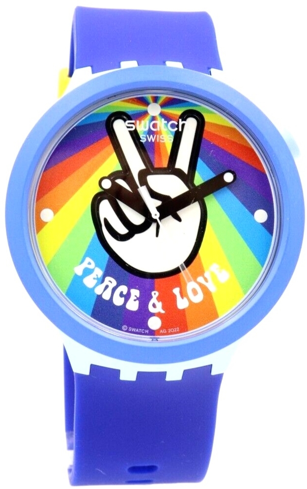 Swatch SB03N105 Pride Flerfärgad/Gummi Ø47 mm