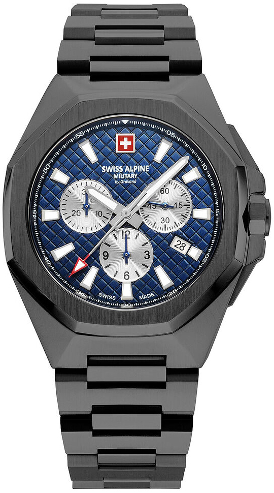 Swiss Alpine Military Herrklocka 7005.9175 Typhoon Blå/Stål Ø42 mm - Swiss Alpine Military
