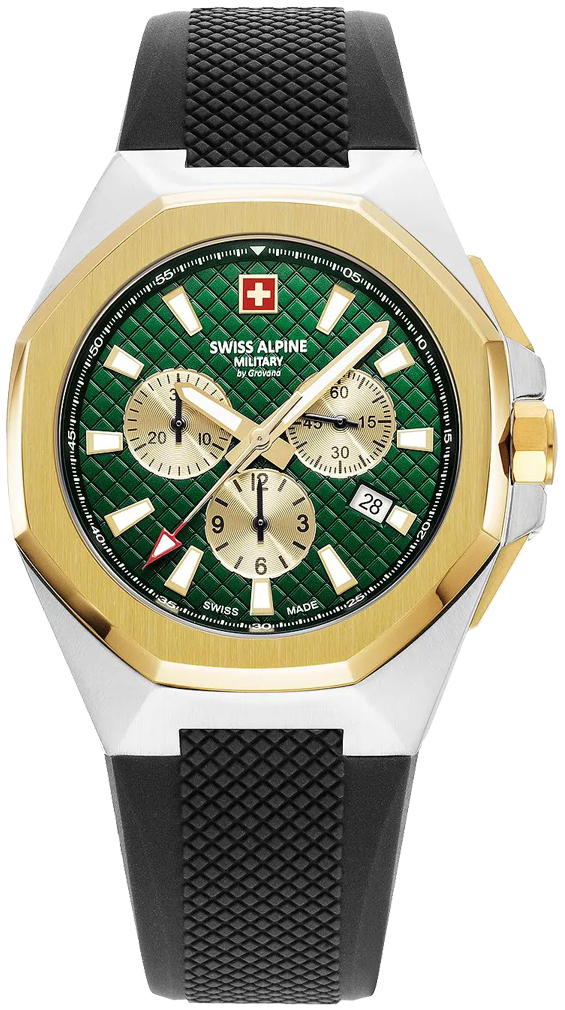 Swiss Alpine Military Herrklocka 7005.9844 Typhoon Grön/Gummi Ø42 mm - Swiss Alpine Military
