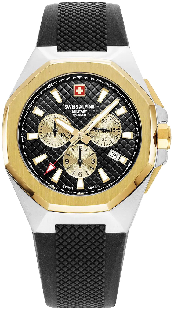 Swiss Alpine Military Herrklocka 7005.9847 Typhoon Svart/Gummi Ø42 mm - Swiss Alpine Military