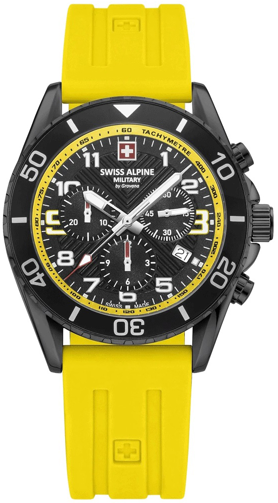 Swiss Alpine Military Herrklocka 7029.9878 Raptor Svart/Gummi Ø42 mm - Swiss Alpine Military