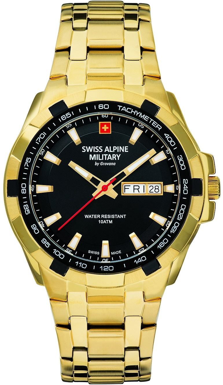 Swiss Alpine Military Herrklocka 7043.1117 Classic Blå/Gulguldtonat - Swiss Alpine Military