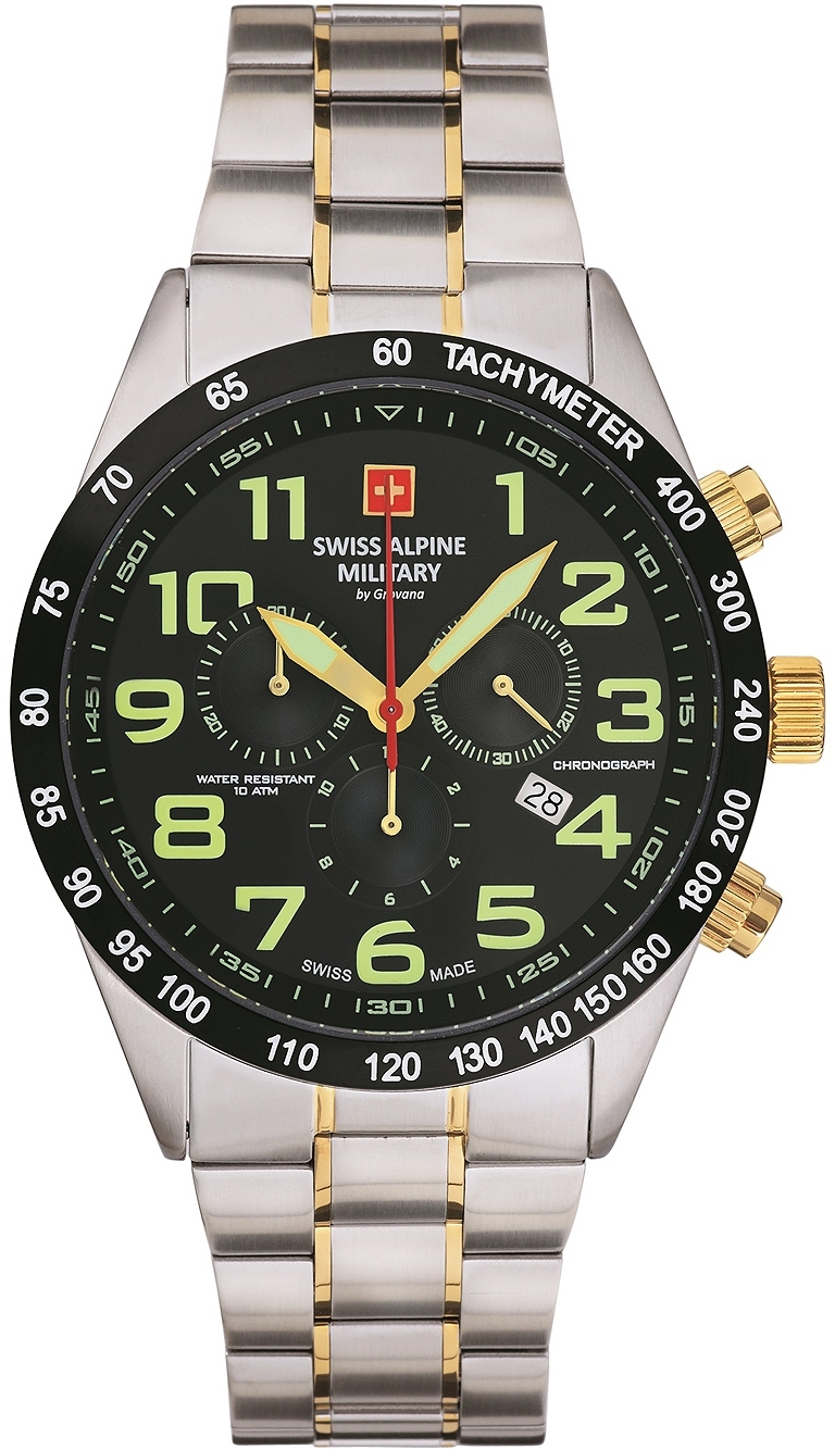 Swiss Alpine Military Herrklocka 7047.9147 Combat Light Svart/Stål - Swiss Alpine Military