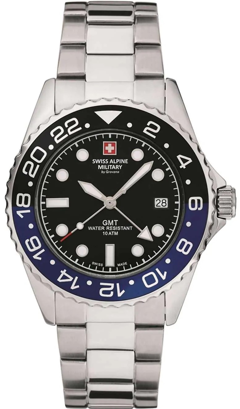 Swiss Alpine Military Herrklocka 7052.1138 Master Diver GMT