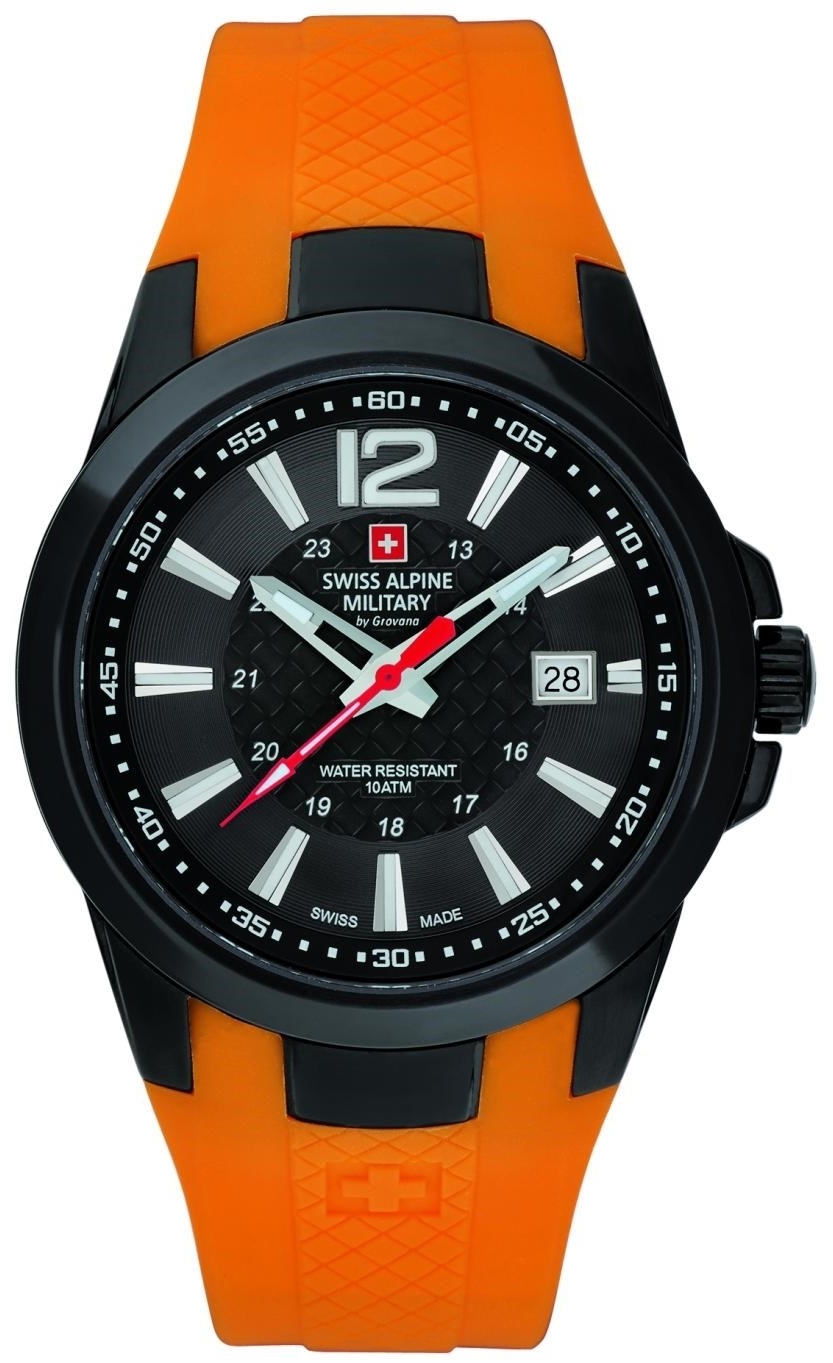 Swiss Alpine Military Herrklocka 7058.1879 Combat Air Svart/Gummi - Swiss Alpine Military