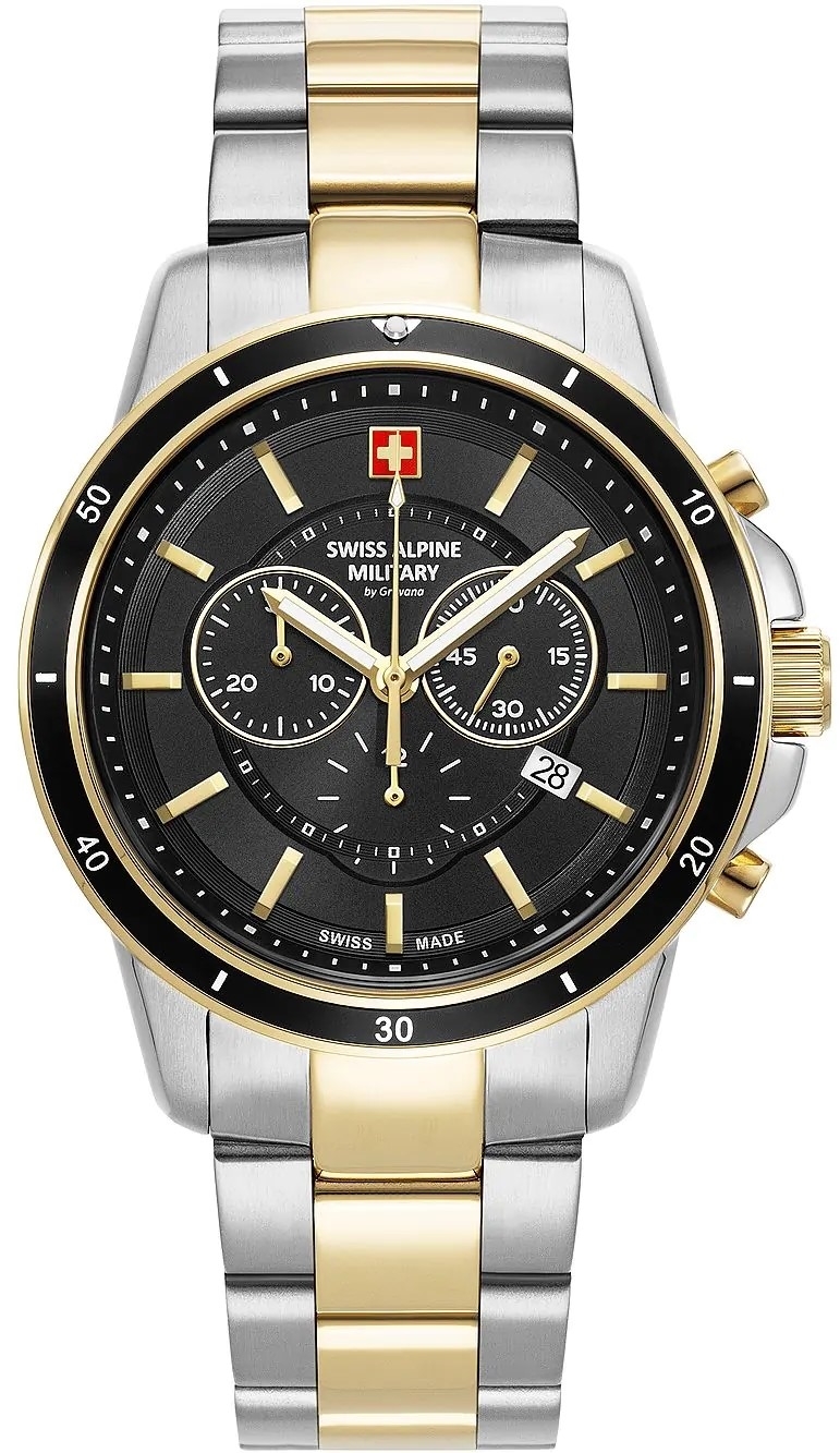 Swiss Alpine Military Herrklocka 7089.9147 Douglas Svart/Guldtonat - Swiss Alpine Military