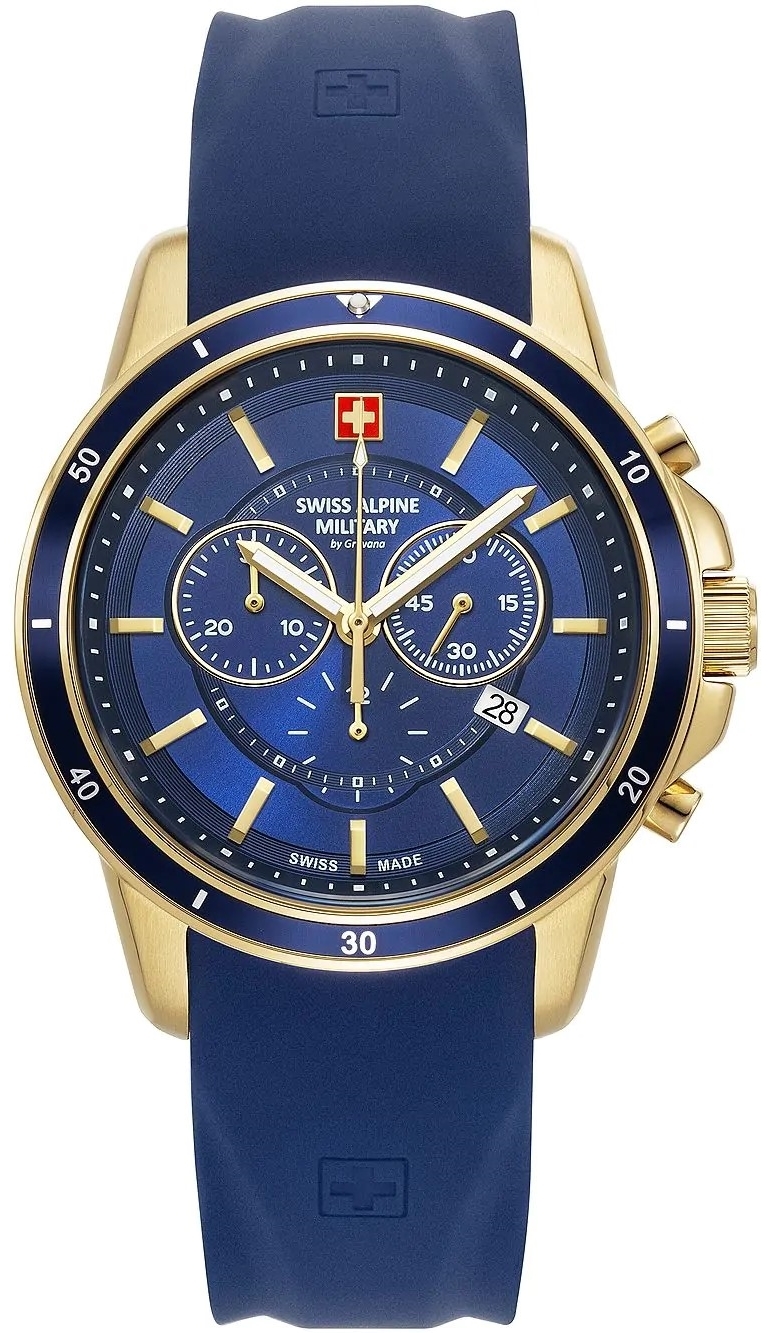 Swiss Alpine Military Herrklocka 7089.9815 Douglas Blå/Gummi Ø44 mm - Swiss Alpine Military