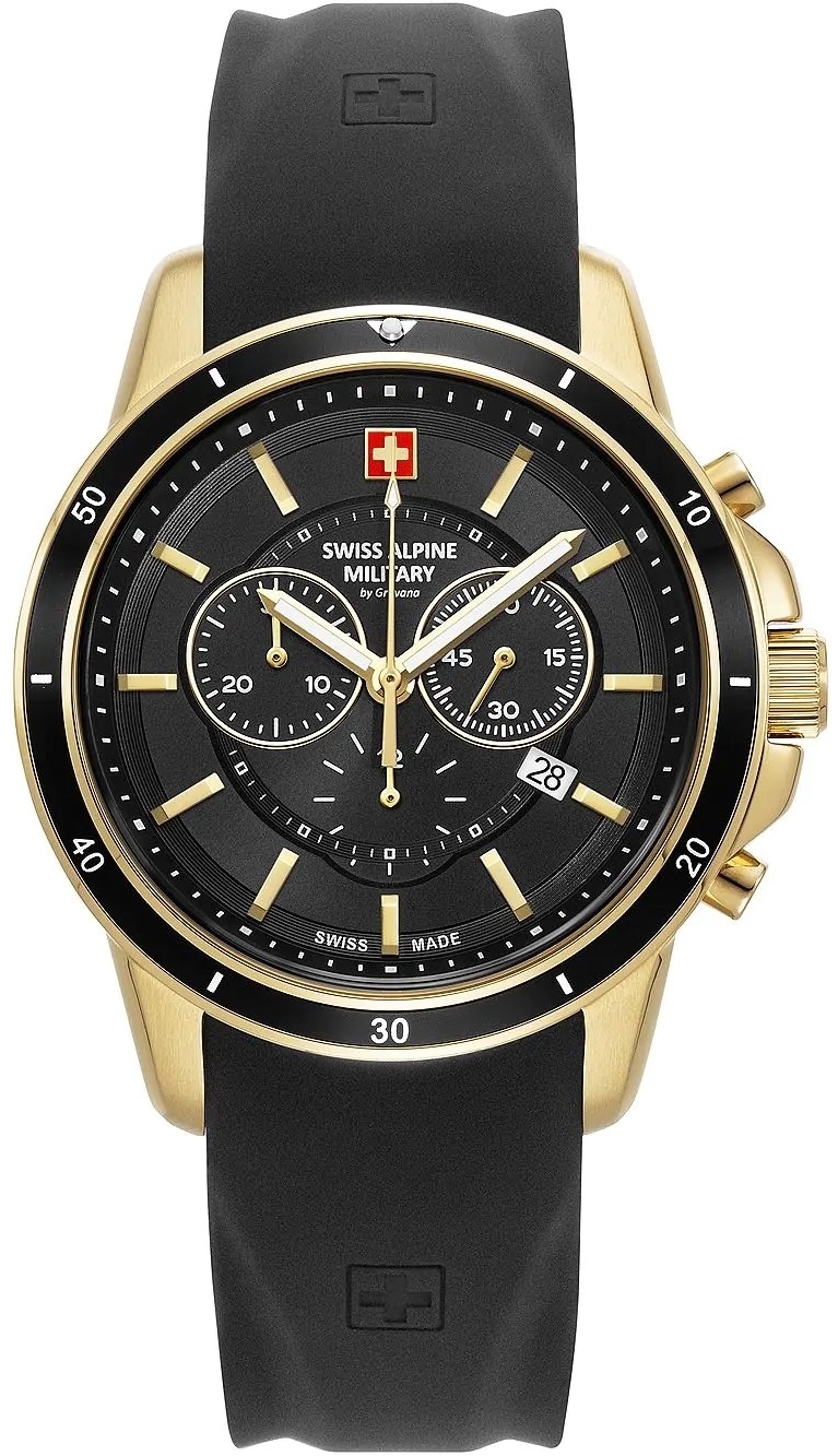 Swiss Alpine Military Herrklocka 7089.9817 Douglas Svart/Gummi Ø44 mm - Swiss Alpine Military