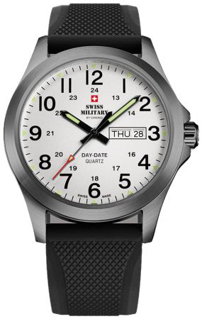 Swiss Military by Chrono Herrklocka SMP36040.21 Chrono Vit/Gummi Ø42