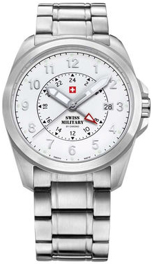 Swiss Military by Chrono Herrklocka 29000.02 Vit/Stål Ø40 mm - Swiss Military by Chrono