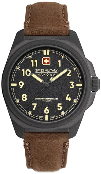 Swiss Military Hanowa Herrklocka SMWGA0003940 Hanowa Grå/Läder Ø40 - Swiss Military Hanowa