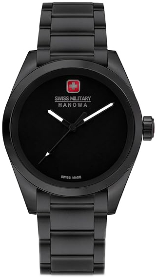 Swiss Military Hanowa Herrklocka SMWGG0003530 Dark Matter Svart/St&aring;l
