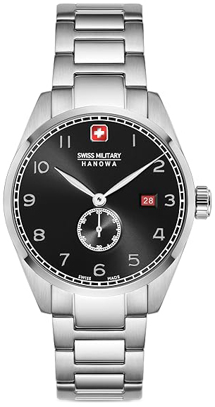 Swiss Military Hanowa Herrklocka SMWGH0000704 Hanowa Svart/Stål Ø42 - Swiss Military Hanowa