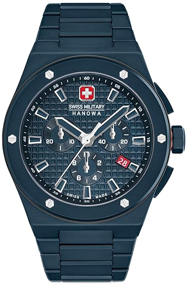 Swiss Military Hanowa Herrklocka SMWGI0002281 Sidewinder Blå/Keramik