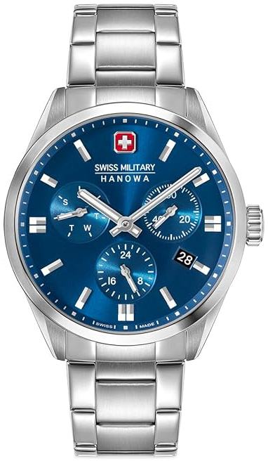 Swiss Military Hanowa Herrklocka SMWGK0005602 Road Runner Blå/Stål