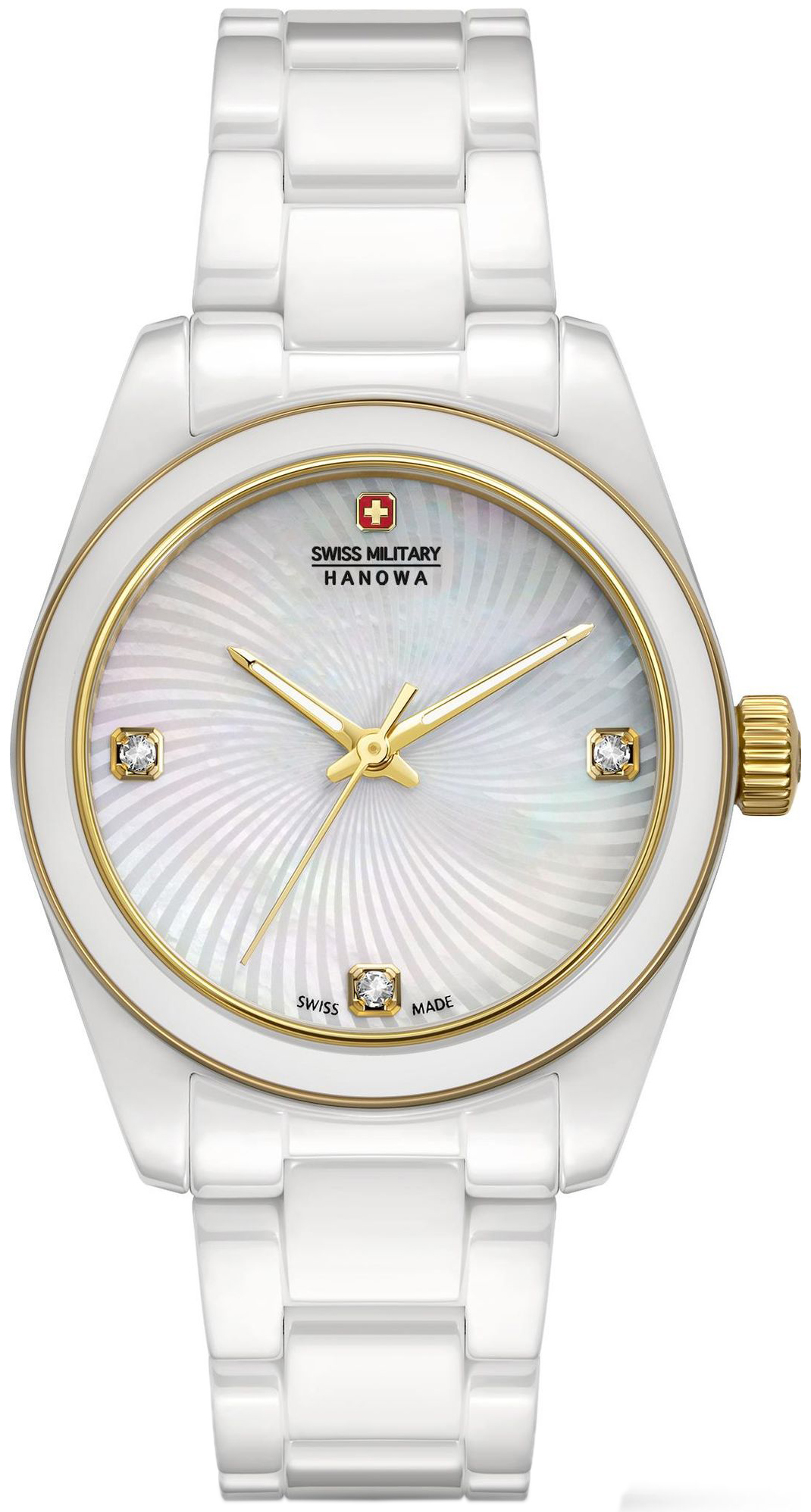 Swiss Military Hanowa Damklocka SMWLG0005102 Hanowa Vit/Keramik Ø32 - Swiss Military Hanowa