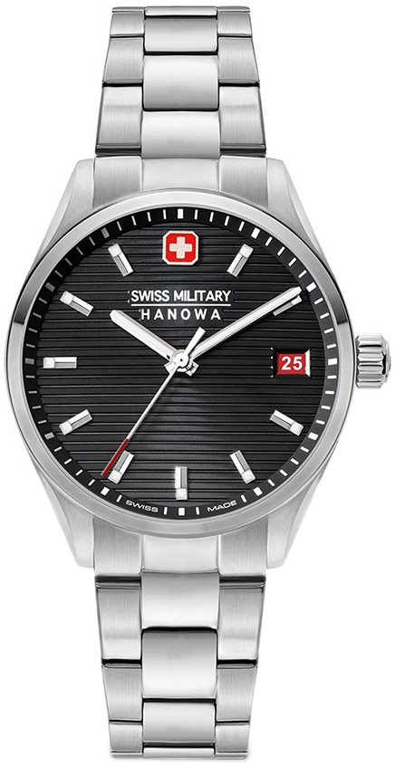 Swiss Military Hanowa Damklocka SMWLH2200201 Roadrunner Svart/Stål - Swiss Military Hanowa