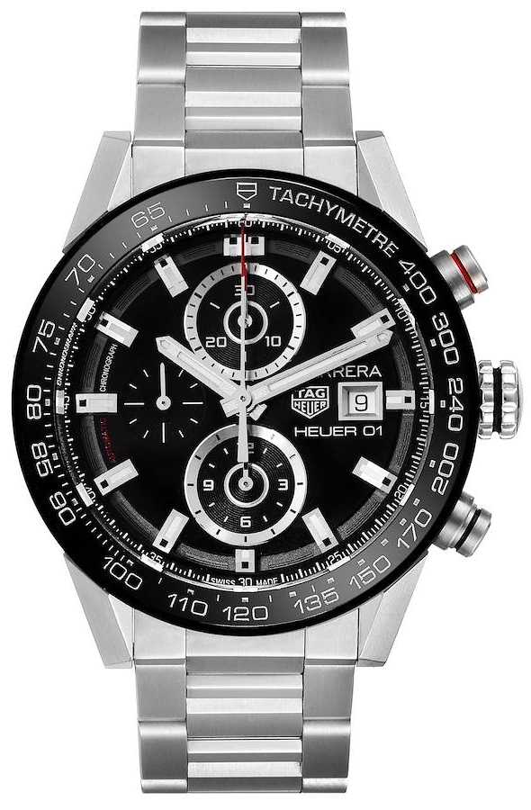 TAG Heuer Herrklocka CAR201Z.BA0714 Carrera Svart/Stål Ø43 mm - TAG Heuer