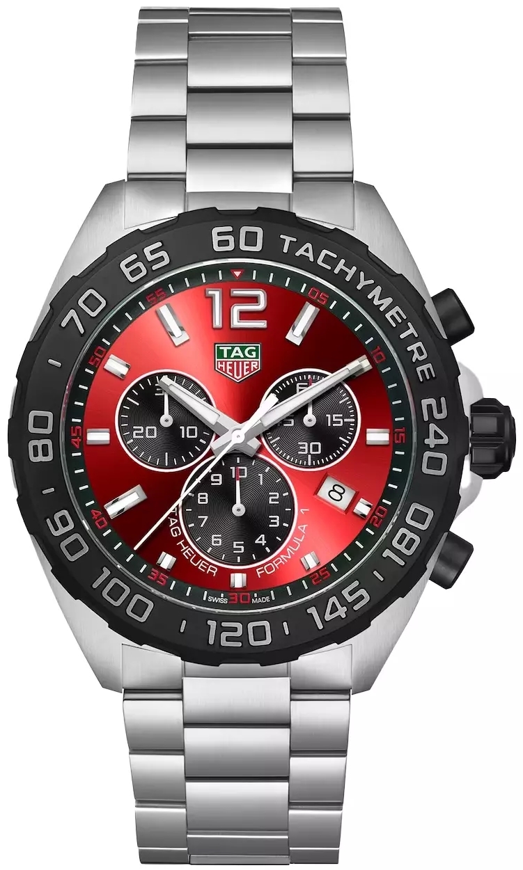 TAG Heuer Herrklocka CAZ101AN.BA0842 Formula 1 Chronograph Röd/Stål - TAG Heuer