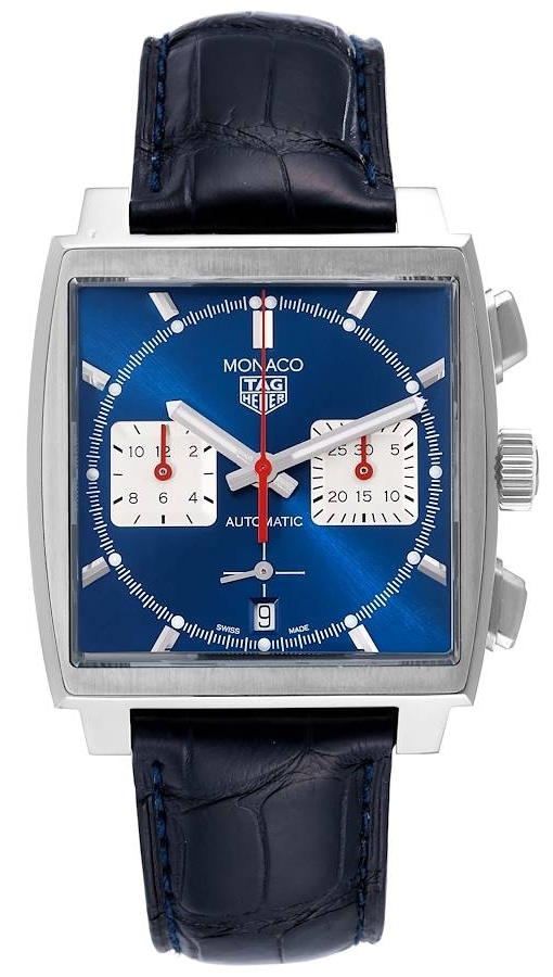 TAG Heuer Herrklocka CBL2111.FC6453 Monaco Blå/Läder - TAG Heuer